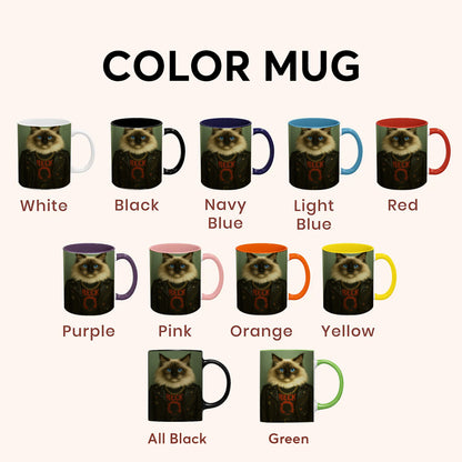 Custom Photo Rock n Roll Cat Mug_ Gift For Cat Lovers
