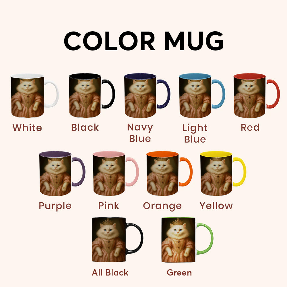 Custom Cat Queen Royal Mug