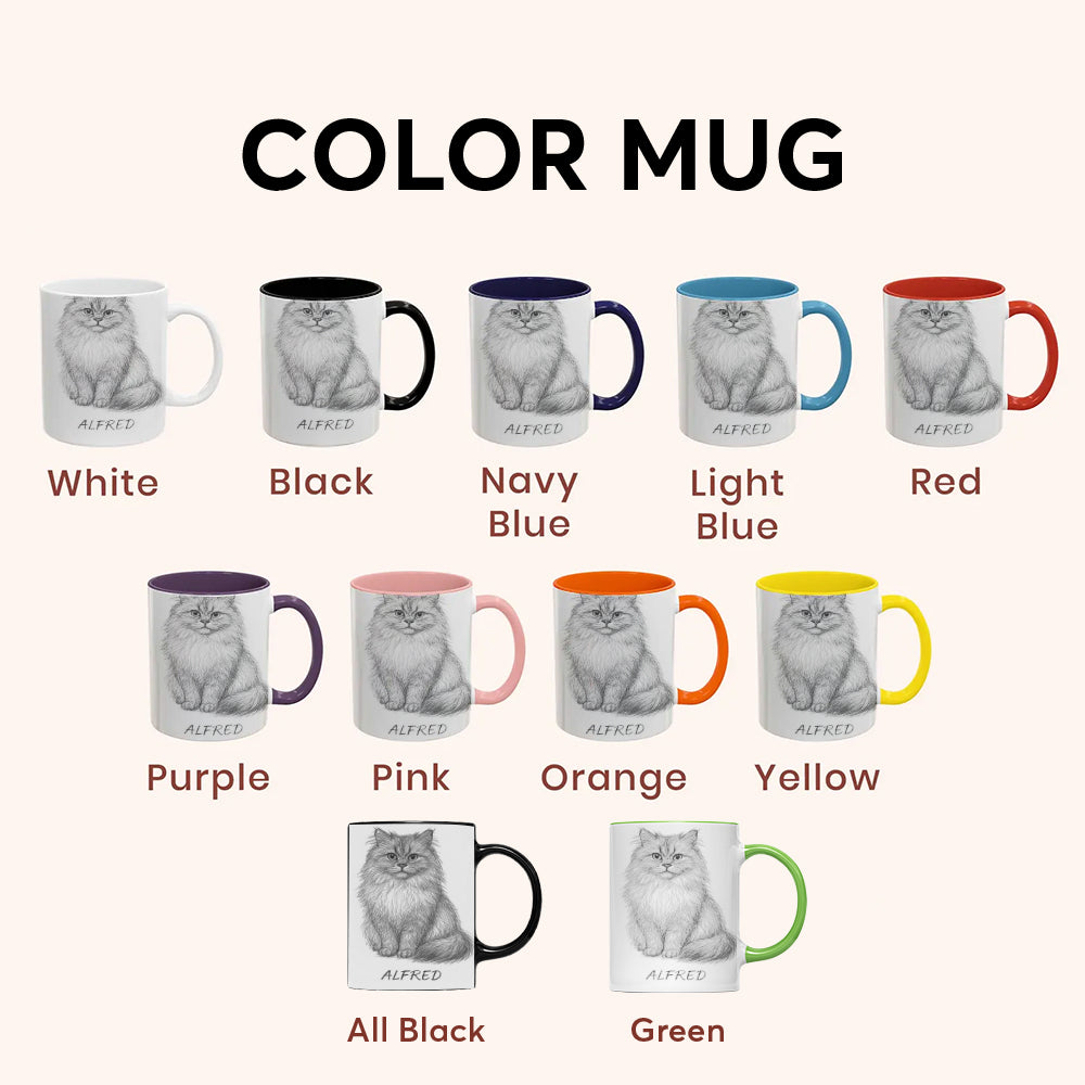 Custom Photo Cat Pencil Art