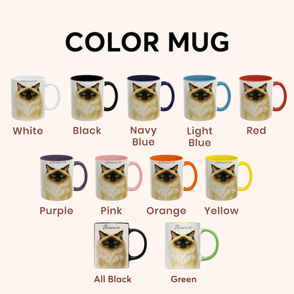 Custom Cat Portraint And With Name Mug