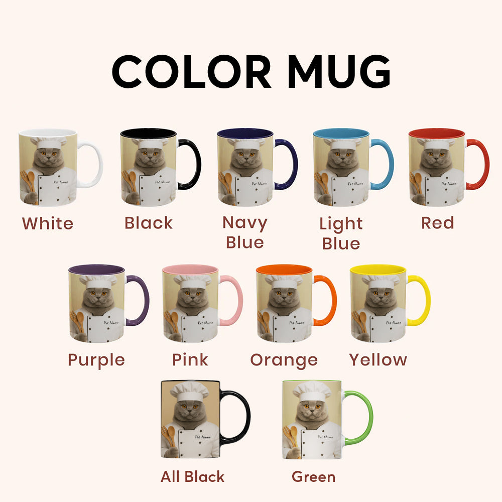 Custom Photo Cat Chef For Cat Lover