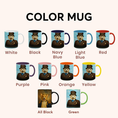 Custom Photo Pilot Dog Mug Gift For Dog Lovers