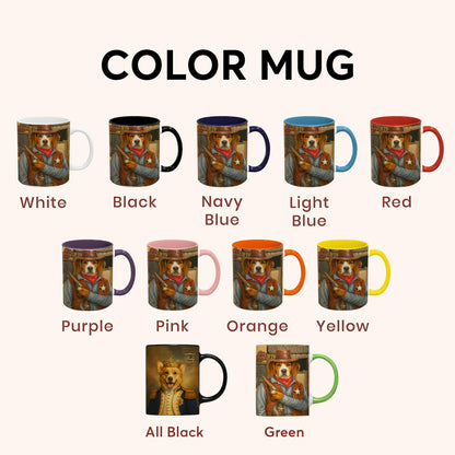 Custom Photo Dog Cowboy Mug