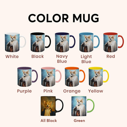 Custom Photo Priest Dog Mug Gift For Dog Lovers