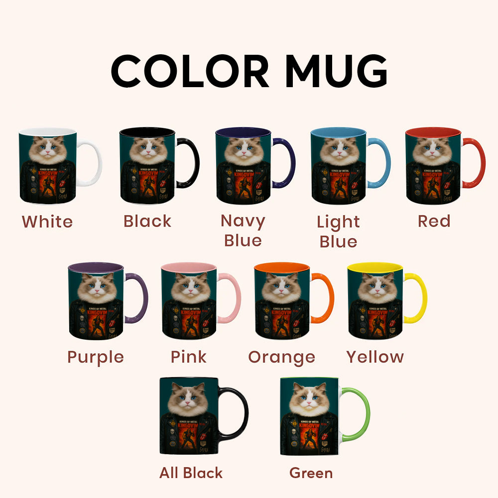 Custom Photo Cat Rock n Roll Mug