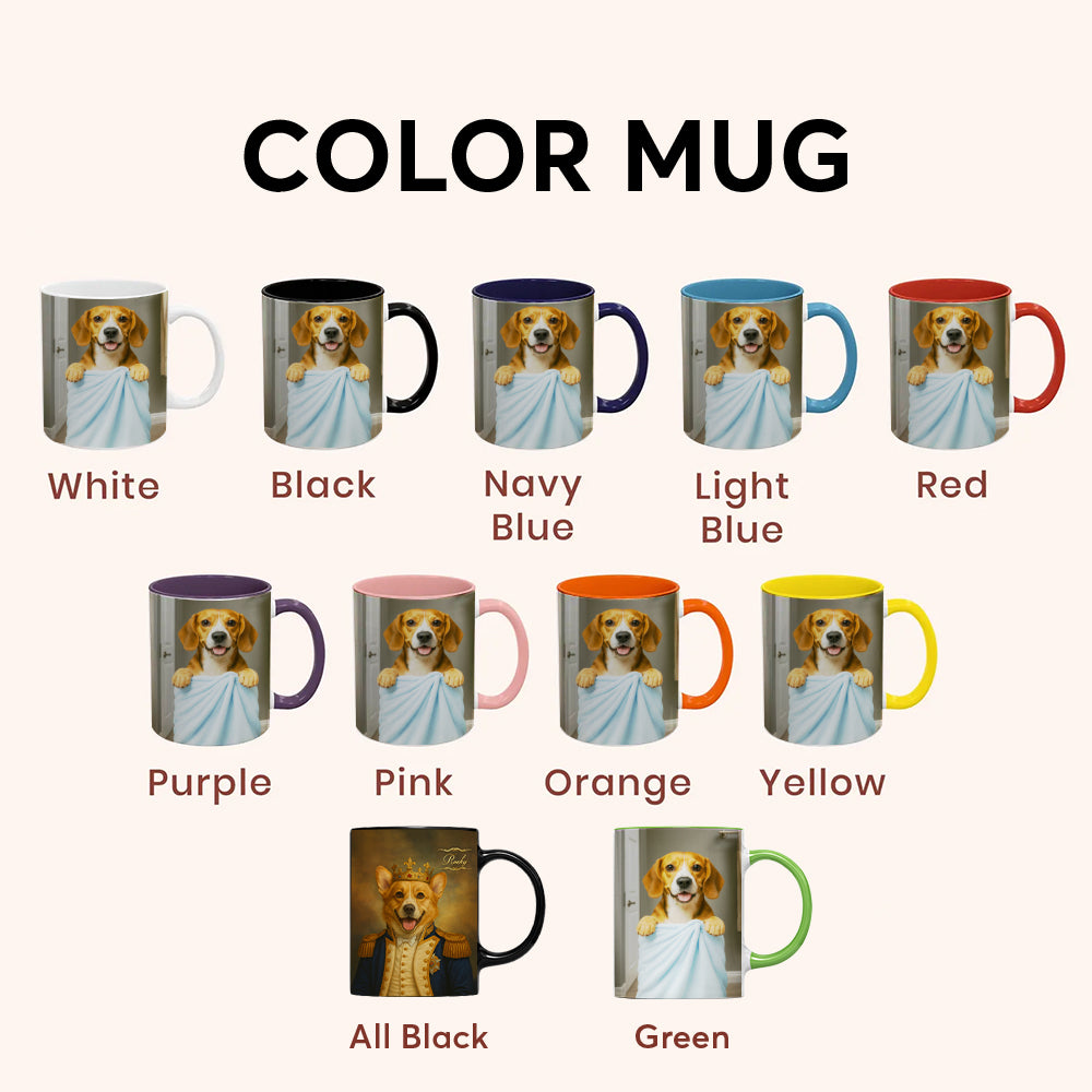 Custom Dog Photo In Bathroom Mug Dog Lover Gifts