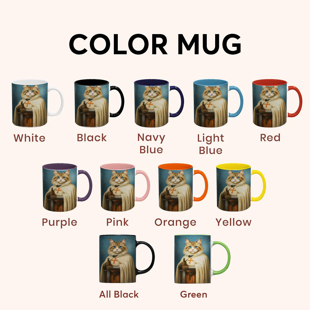 Custom Photo Priest Cat MugGift For Cat Lovers