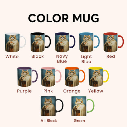 Custom Photo Priest Cat MugGift For Cat Lovers