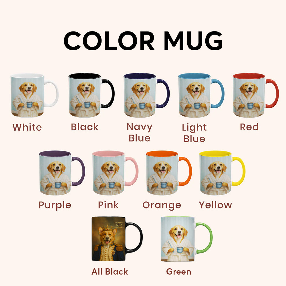 Custom Photo Dog Bathroom Mug Dog Gifts Lovers