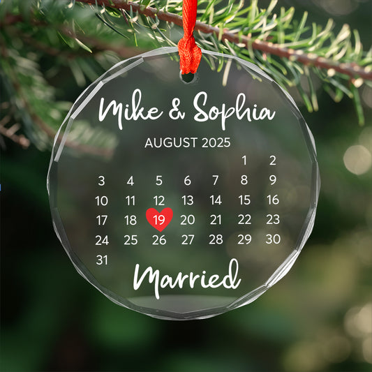 Our First Xmas Married ornament