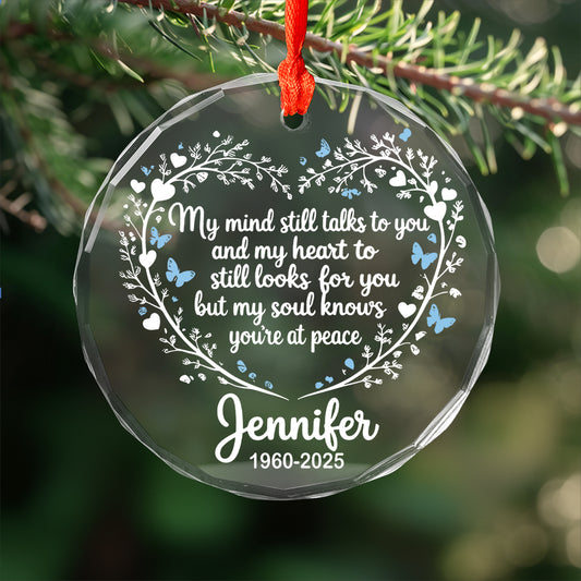 My Heart Still Looks For You - Personalized Customization Glass Ornament