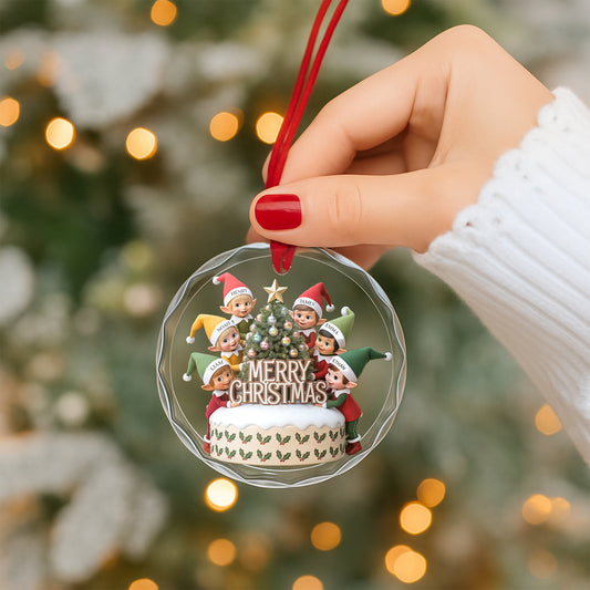 Personalize Xmas Family member name ornament