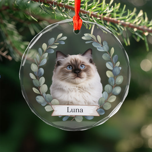 Personalized Pet Ornament Using Pet's Photo + Name