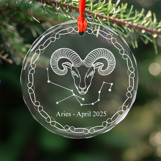 Glass Ornament Aries