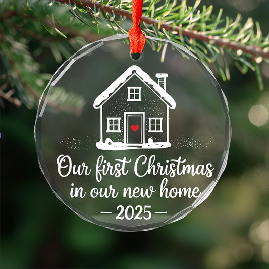 First Christmas in New Home 2025 Ornament
