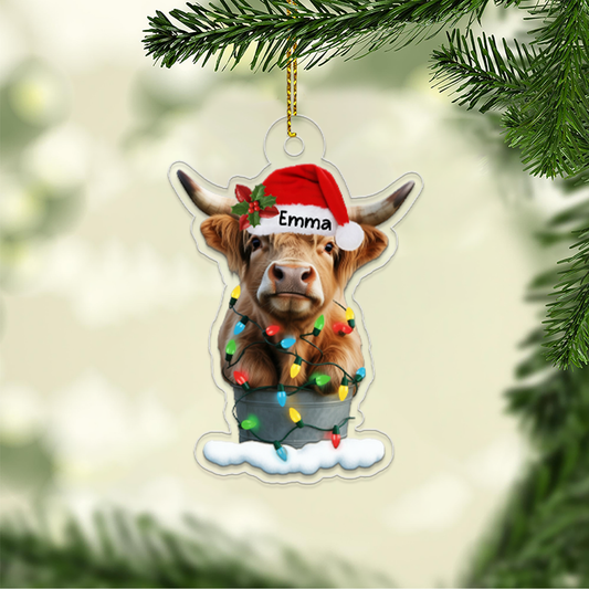 Highland Cow Christmas Tree