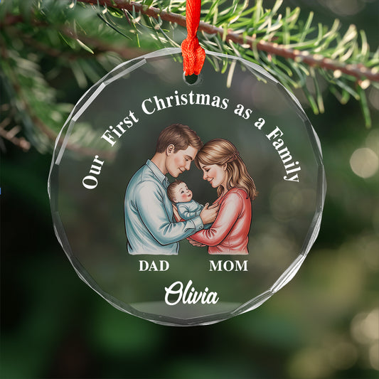 First Xmas as a Family Ornament