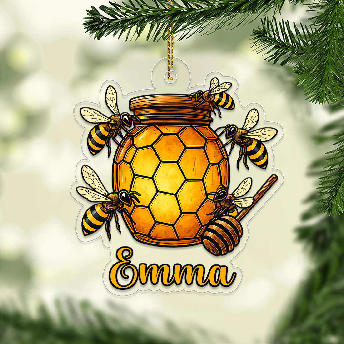 Custom Name Bee And Honey