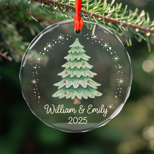 Couples Christmas Ornament, Acrylic 2D Ornament