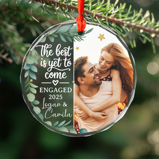 Custom Photo Newly Engaged Couple The Best Is Yet To Come 02