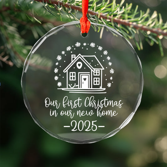 Our First Christmas in New Home Ornament 2025