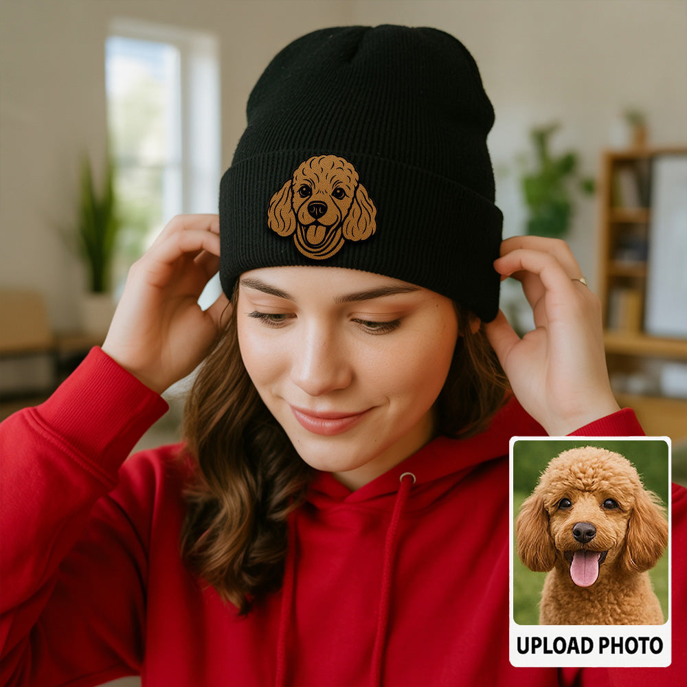 Custom Dog Photo Pet Beanie Hat – Personalized Winter Beanie for Animal Lovers TH99B06