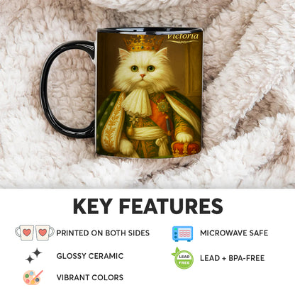 Custom Photo Napoleon Cat Mug Gift For Cat Lovers