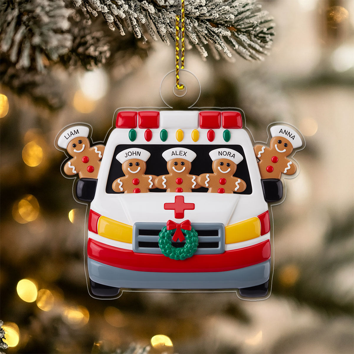 Custom Ambulance Team Gingerbread