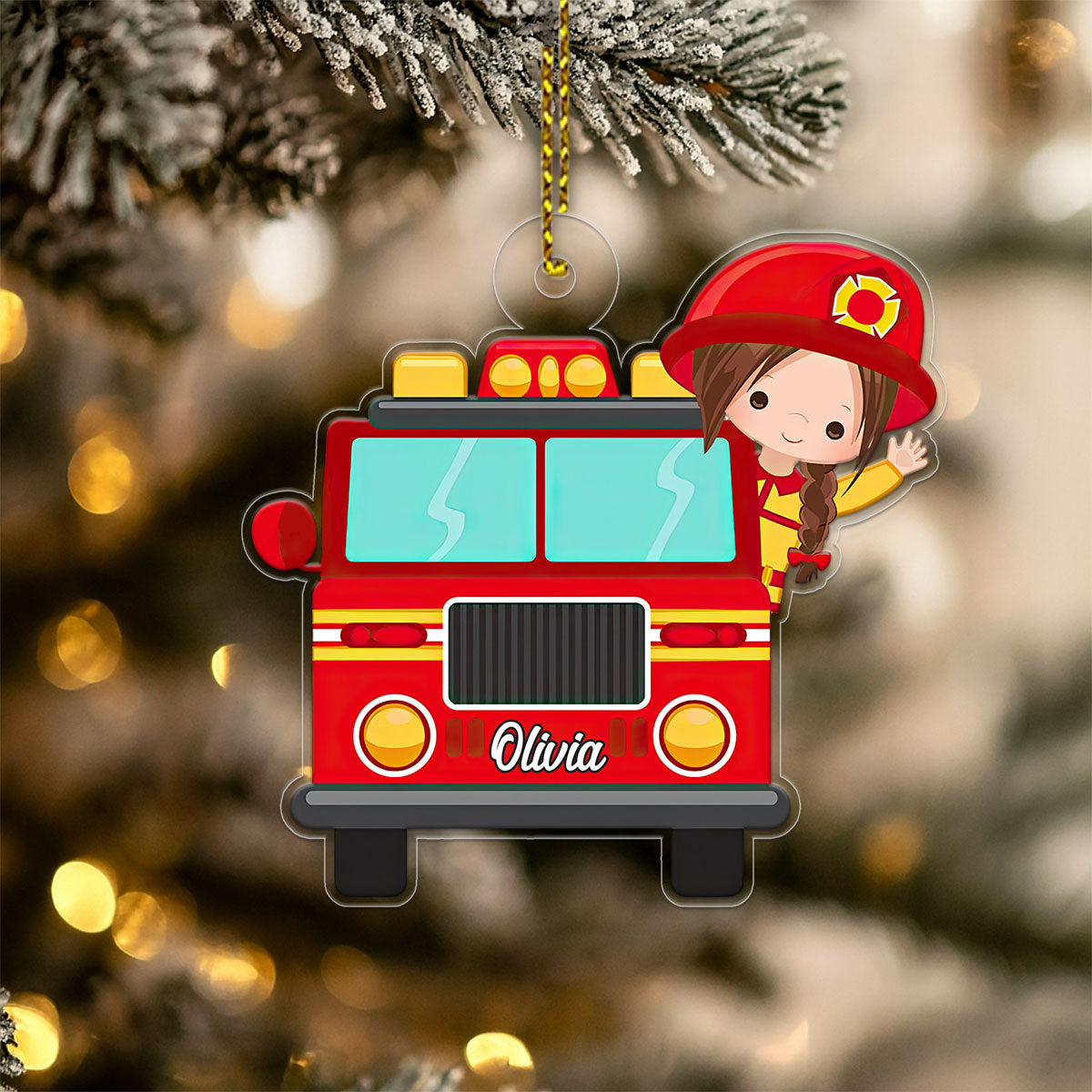 Custom Kid Firefighter For Daughter