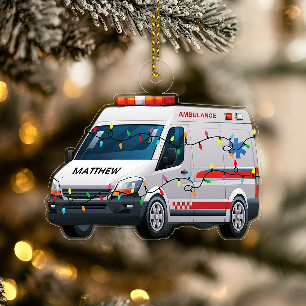 Custom Name Ambulance Car