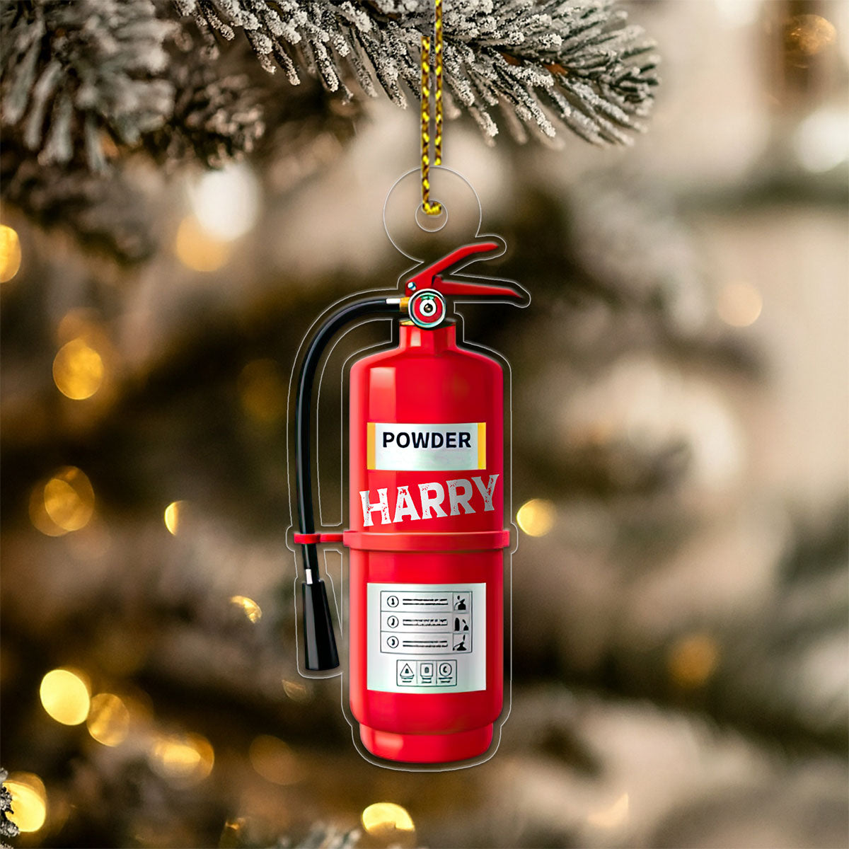 Custom Name Fire Extinguisher Retirement Gift for Firefighter