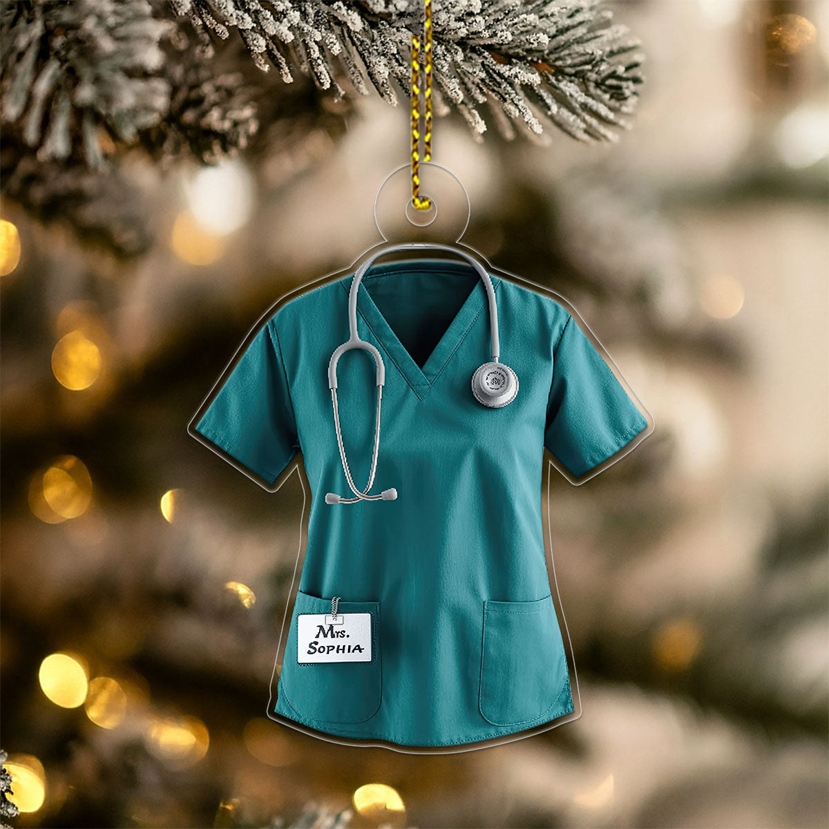 Custom Name Nurse Christmas, Custom Healthcare Workers