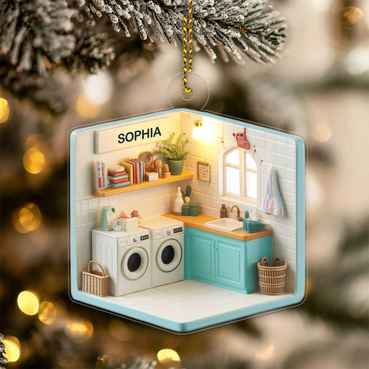 Custom Name Washing Machine Christmas