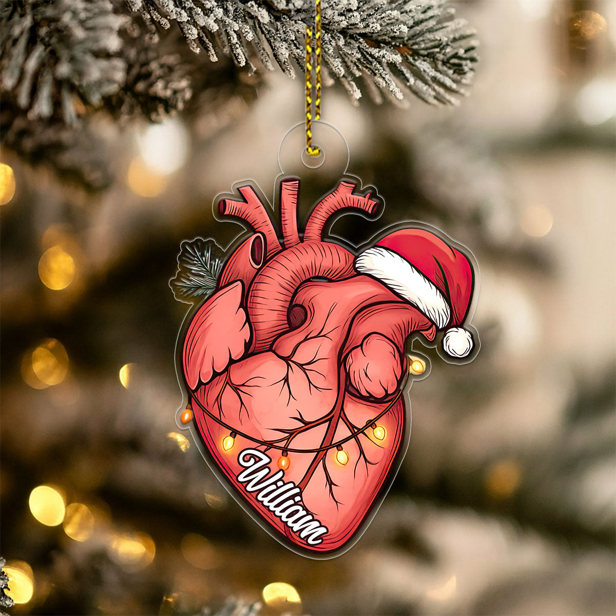 Personalized Heart Christmas