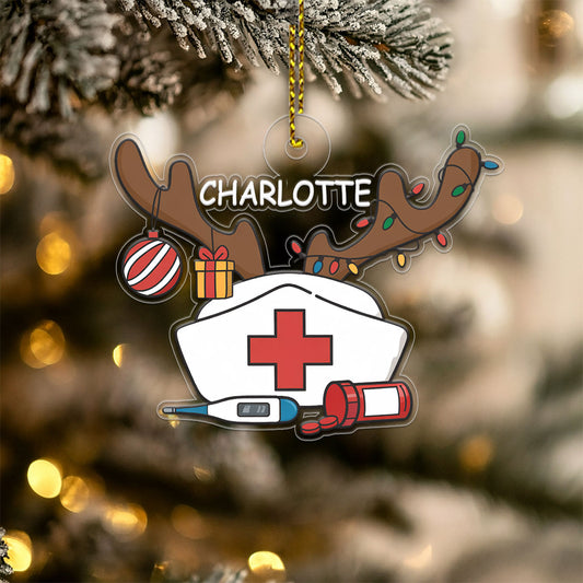 Personalized Nurse Christmas Ornament 2025