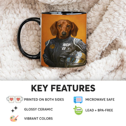 Custom Photo Dog Racer Mug Gift For Dog Lovers