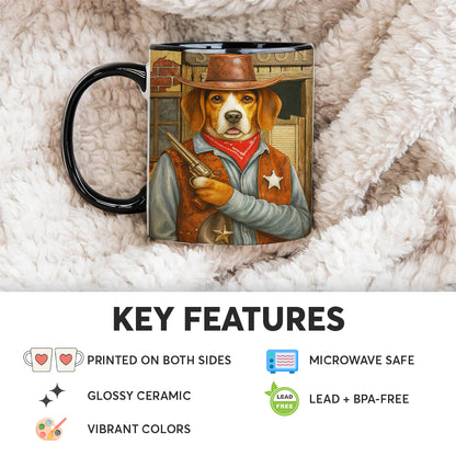 Custom Photo Dog Cowboy Mug