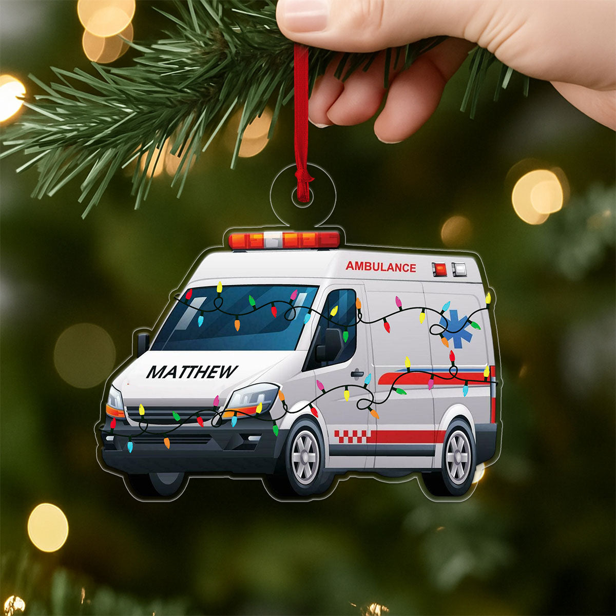 Custom Name Ambulance Car