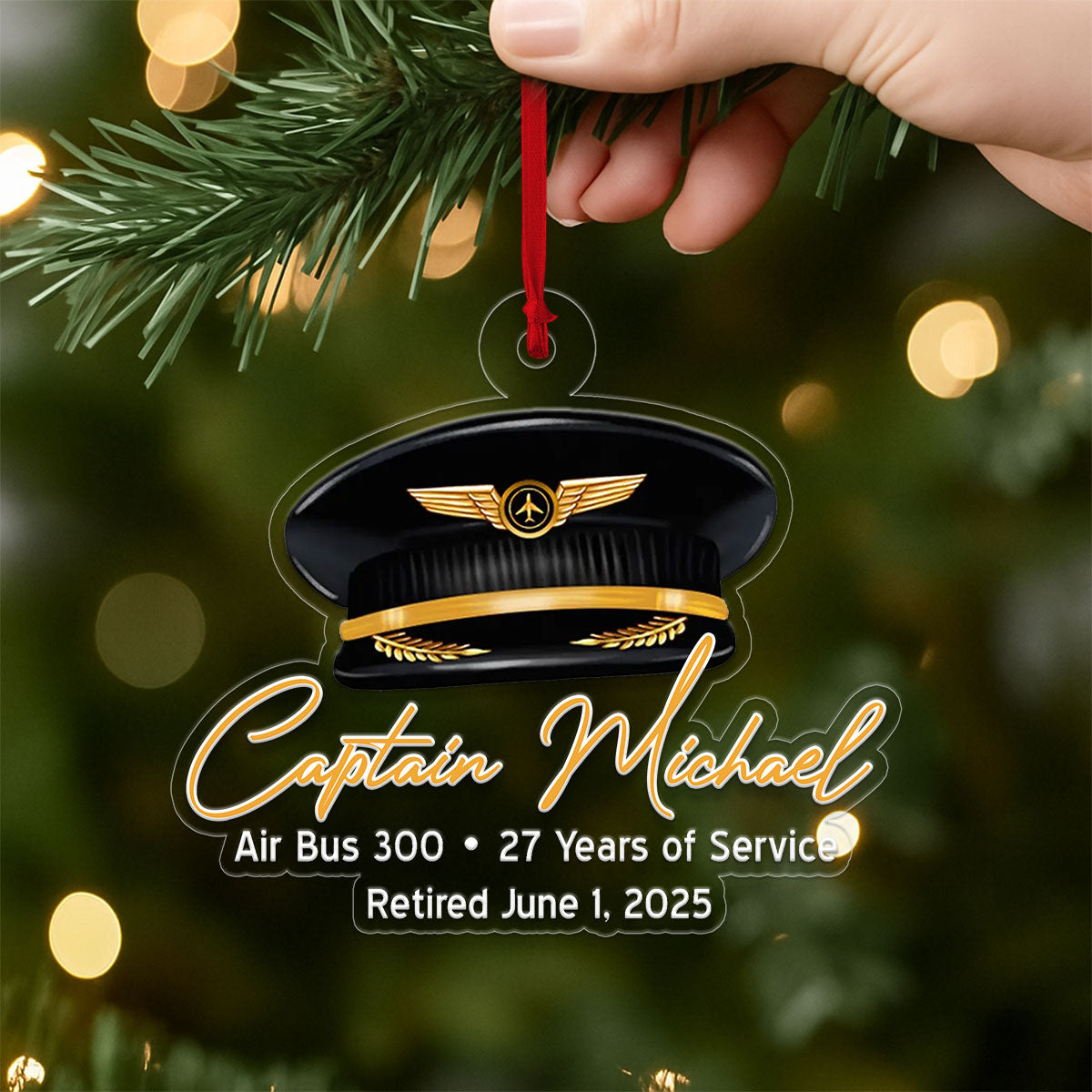 Custom Name Captian Plane