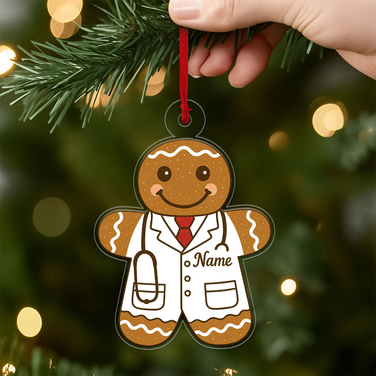 Custom Name Doctor Gingerbread Xmas