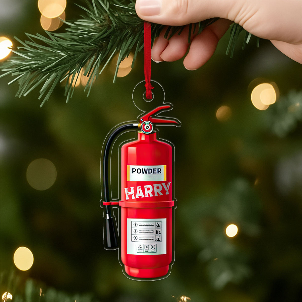 Custom Name Fire Extinguisher Retirement Gift for Firefighter