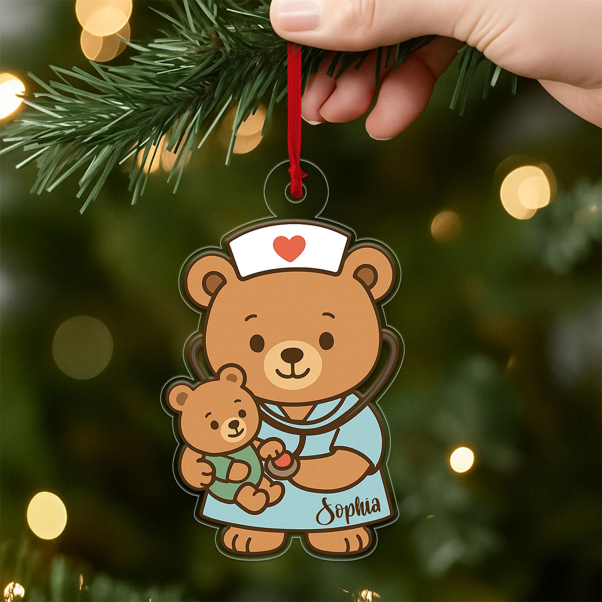 Custom Name Nurse, Midwife, Obstetrician Bear