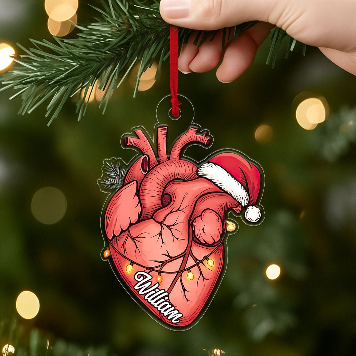 Personalized Heart Christmas