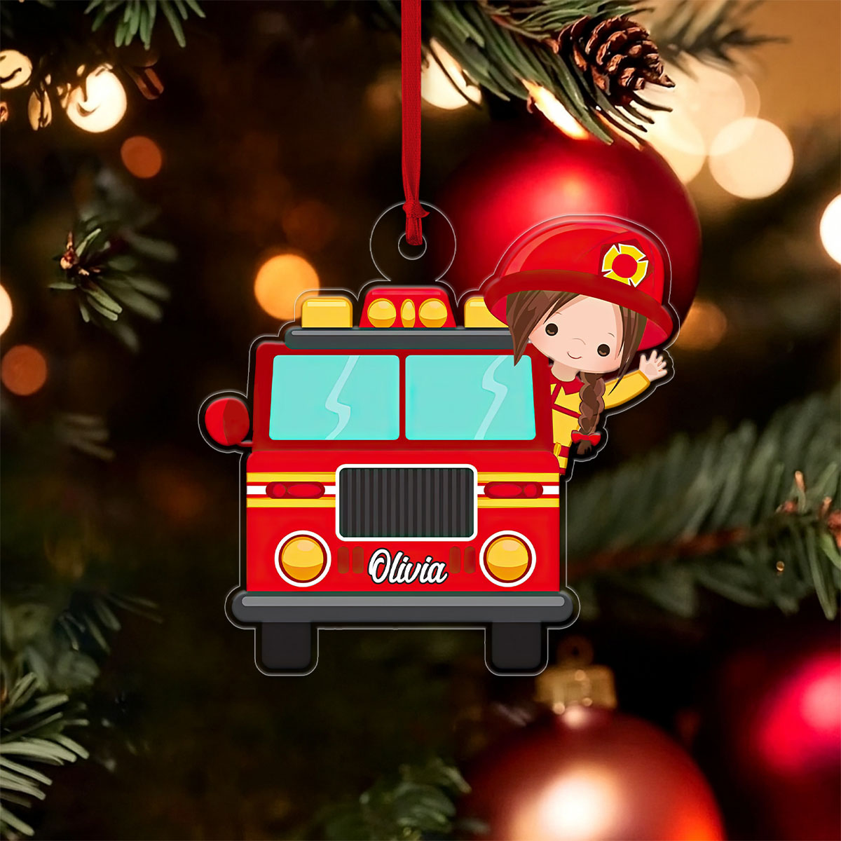 Custom Kid Firefighter For Daughter