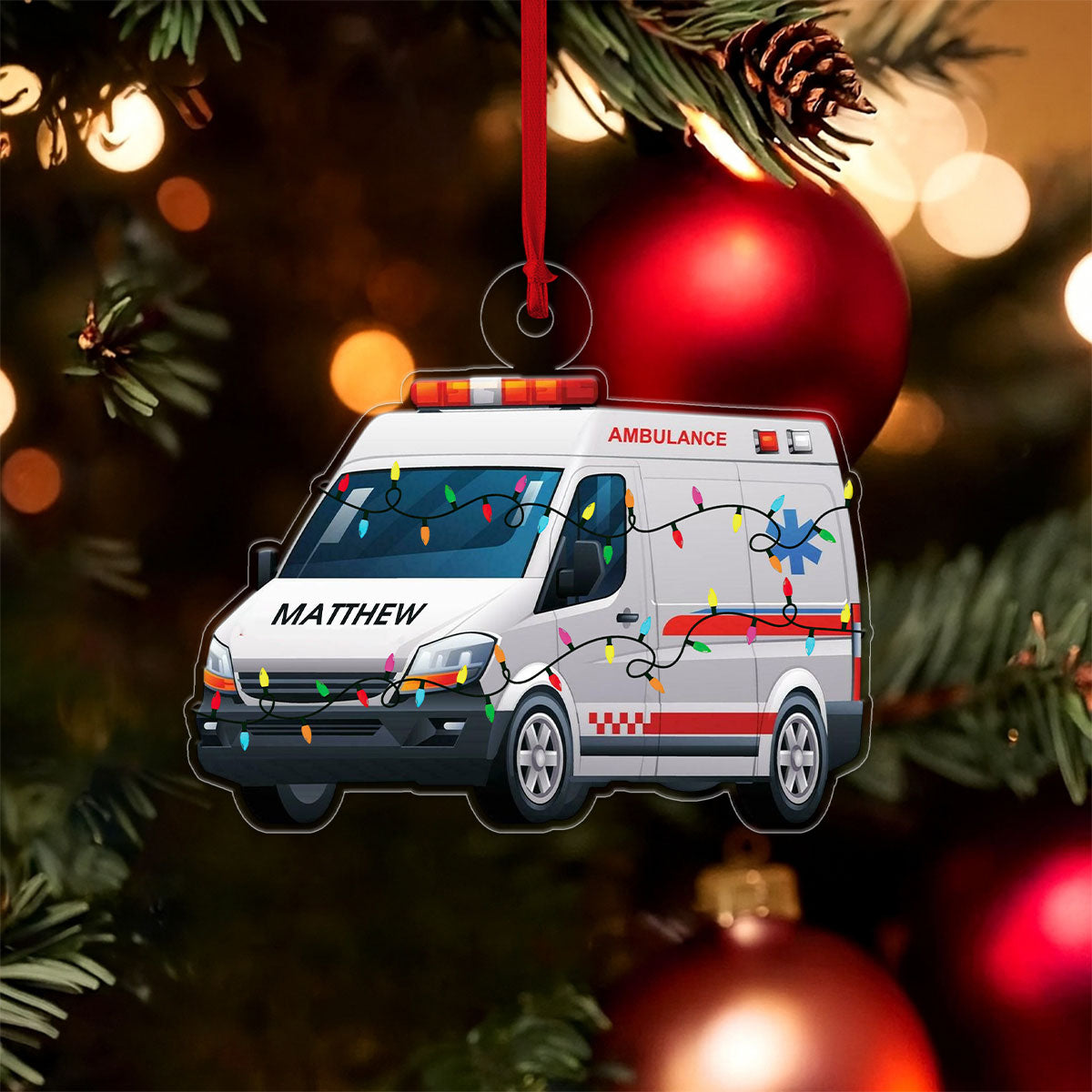 Custom Name Ambulance Car