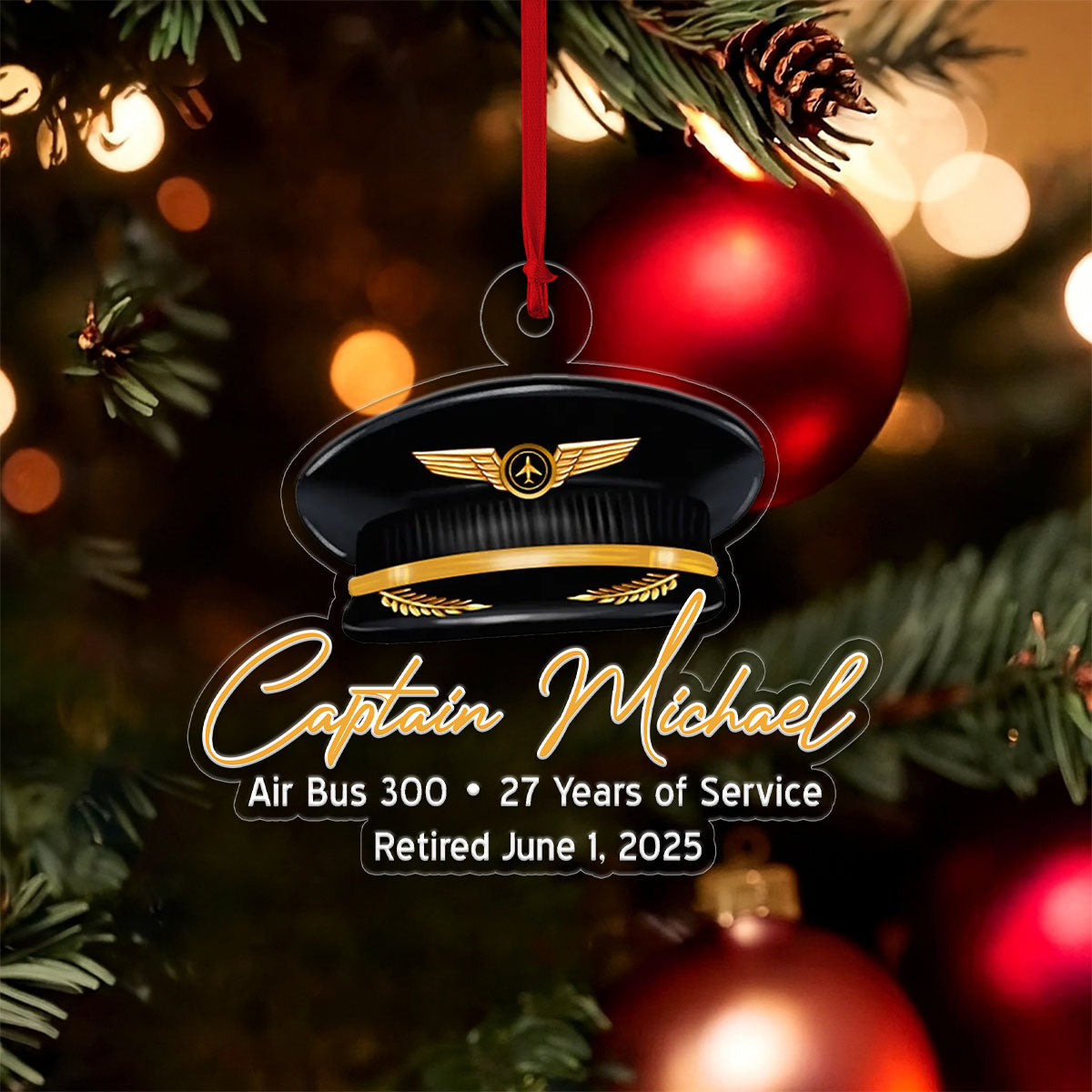 Custom Name Captian Plane