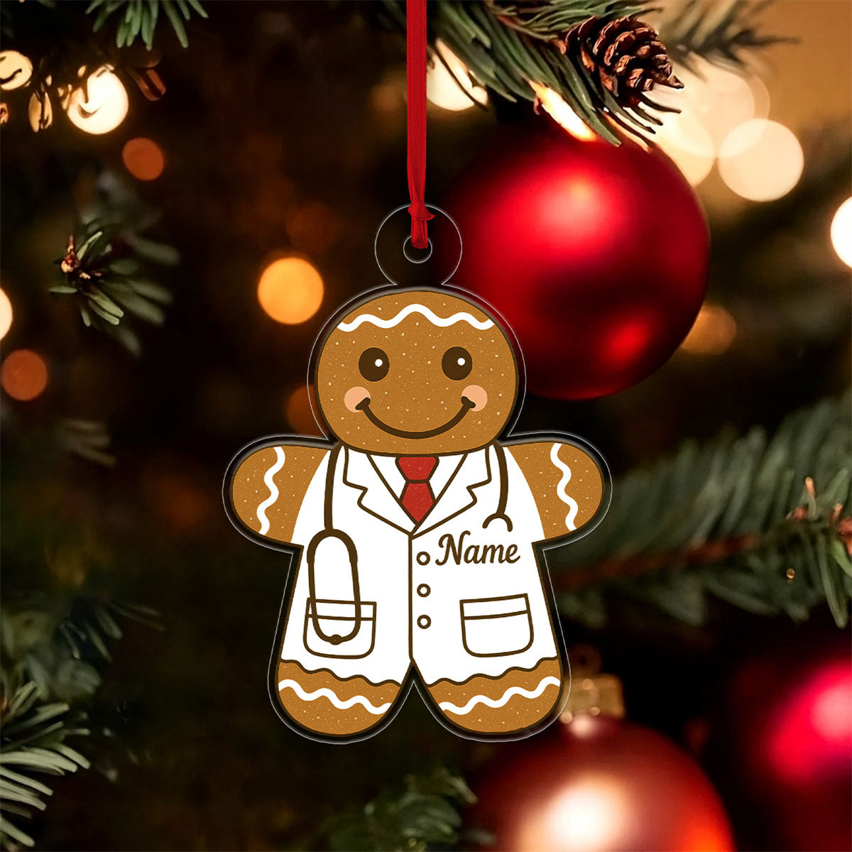 Custom Name Doctor Gingerbread Xmas