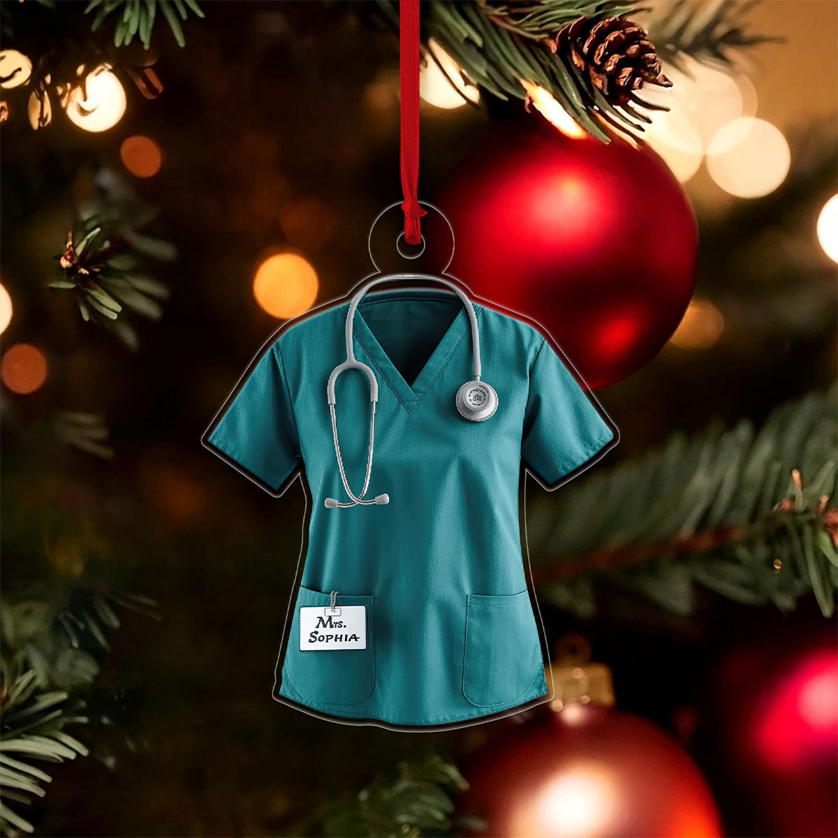 Custom Name Nurse Christmas, Custom Healthcare Workers