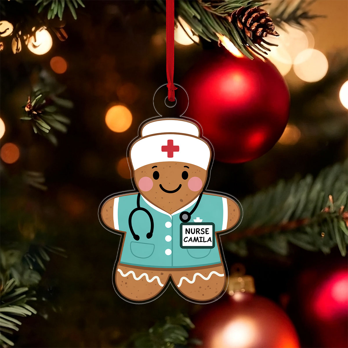 Personalized Gingerbread Nurse