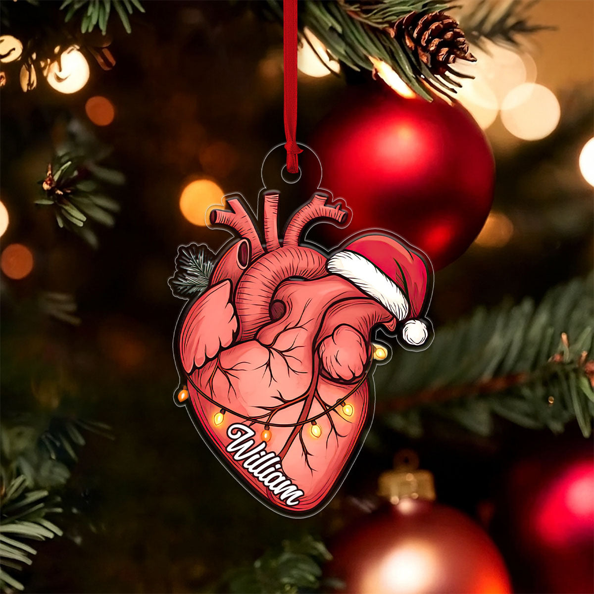 Personalized Heart Christmas